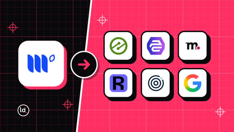 Mediavine icon on black with an arrow to Ezoic, Snigel, Media.net and 3 more app icons on pink