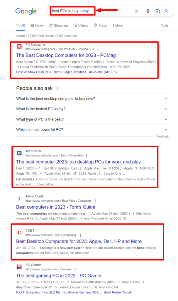 Finding a profitable blogging topic Search results for the keyword "best PCs to buy"