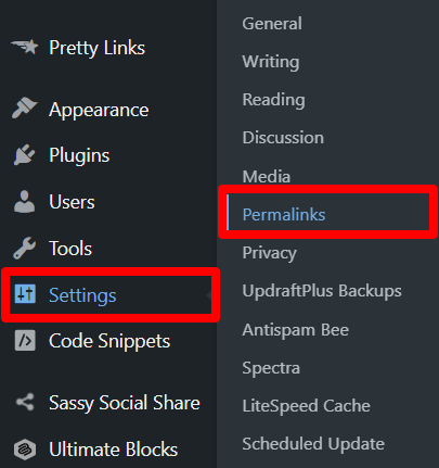 WordPress Permalinks Settings