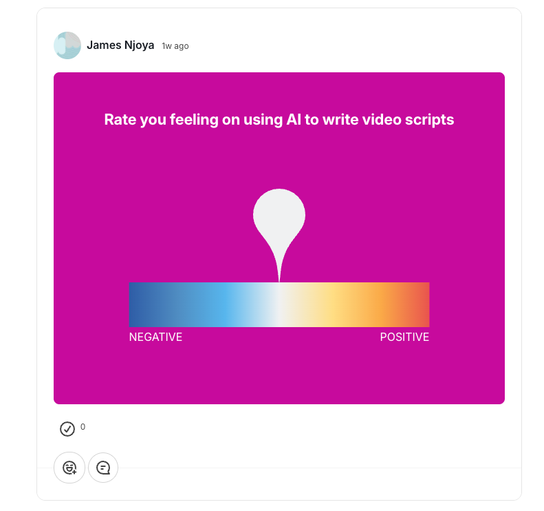 cold or hot voting poll in mighty networks