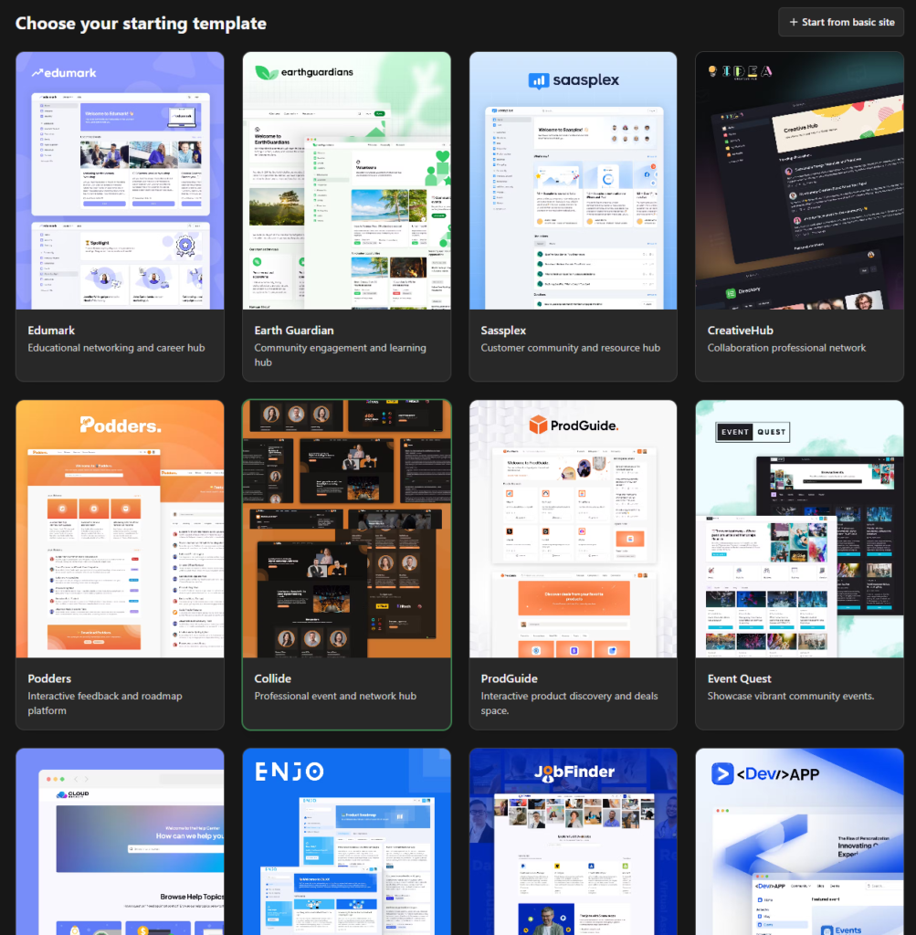 Bettermode templates