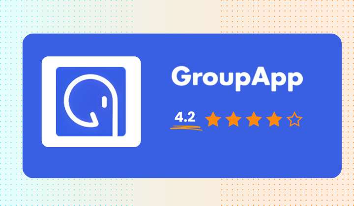 My GroupApp's rating 4.2
