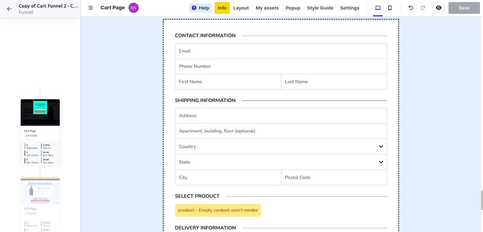 Clickfunnels checkout builder