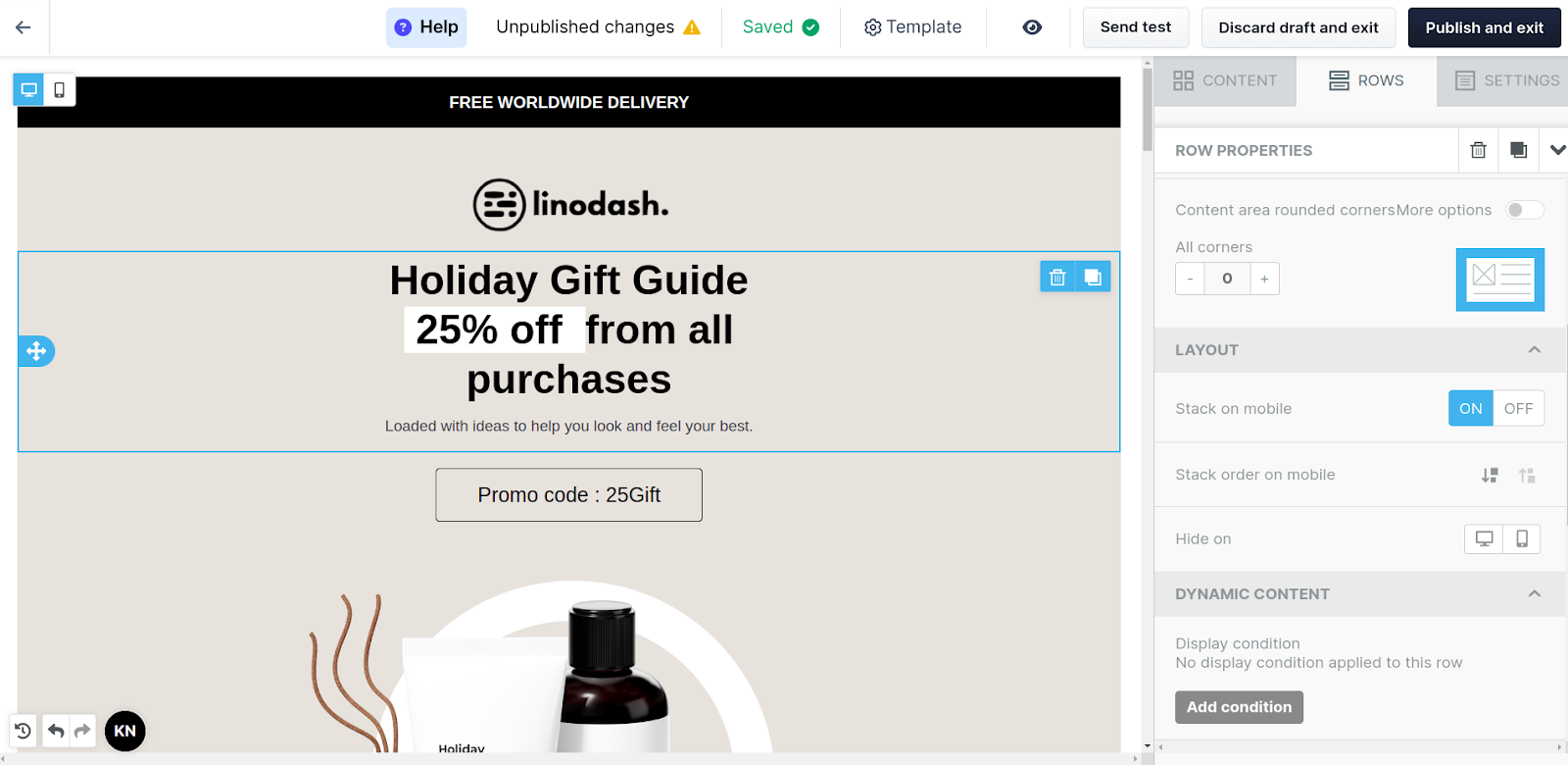 ClickFunnels email editor