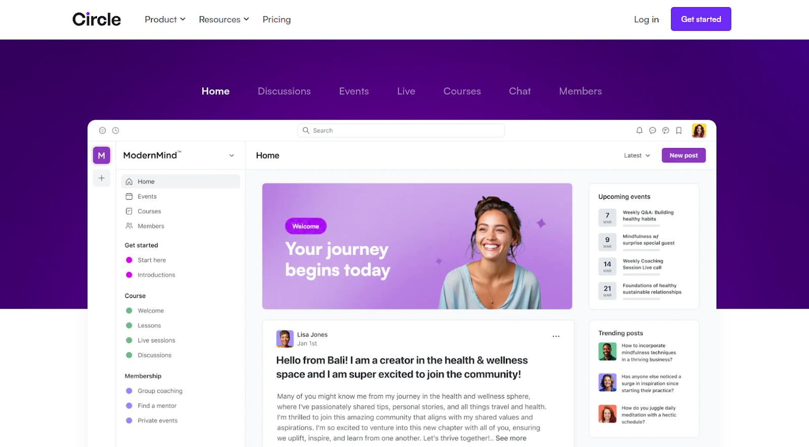 Circle website
