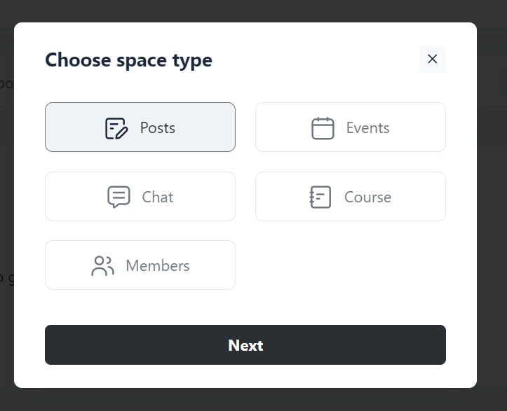 Circle space types