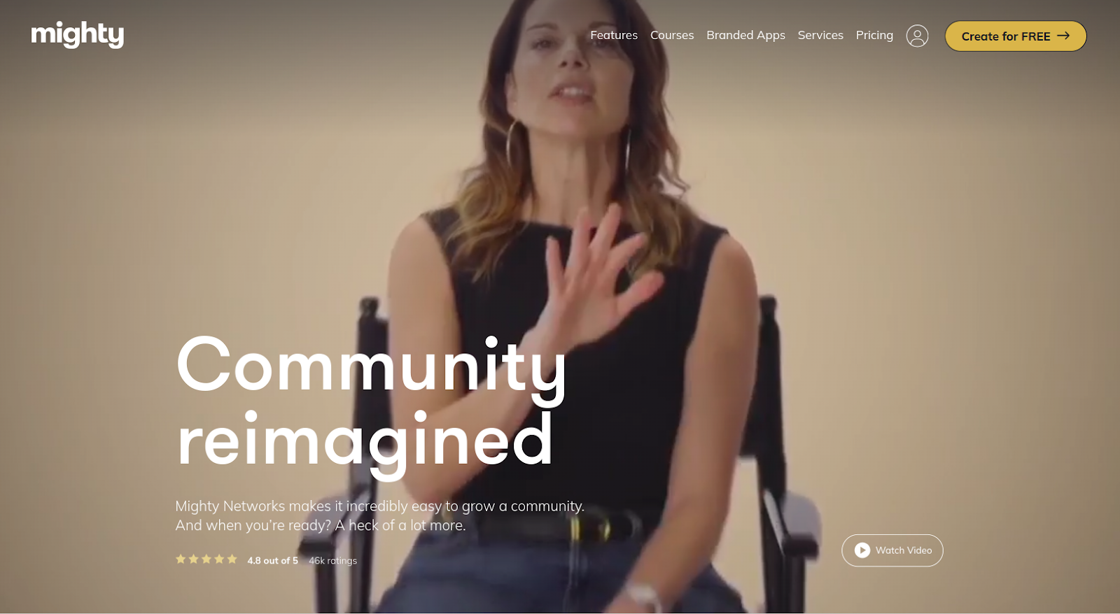 Mighty Networks website