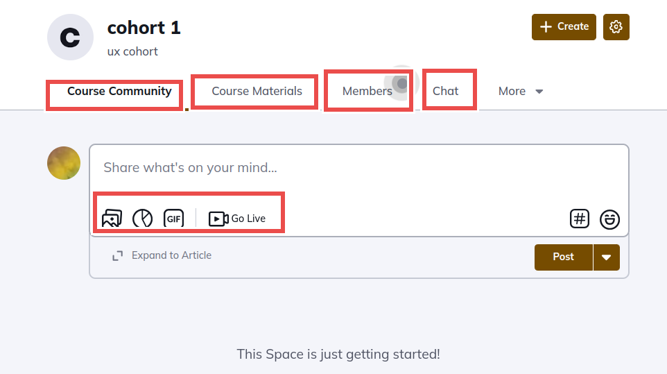 cohort course builder