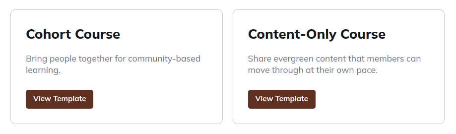 Mighty Networks online course templates