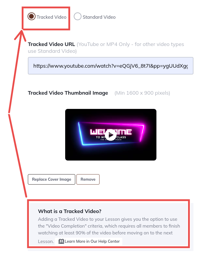 video tracking features in mighty networks