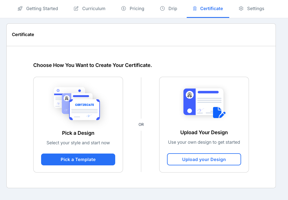 adding a course compeletion certificate in FreshLearn