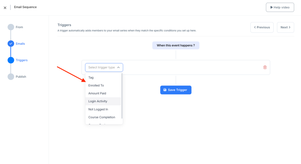 email sequence builder