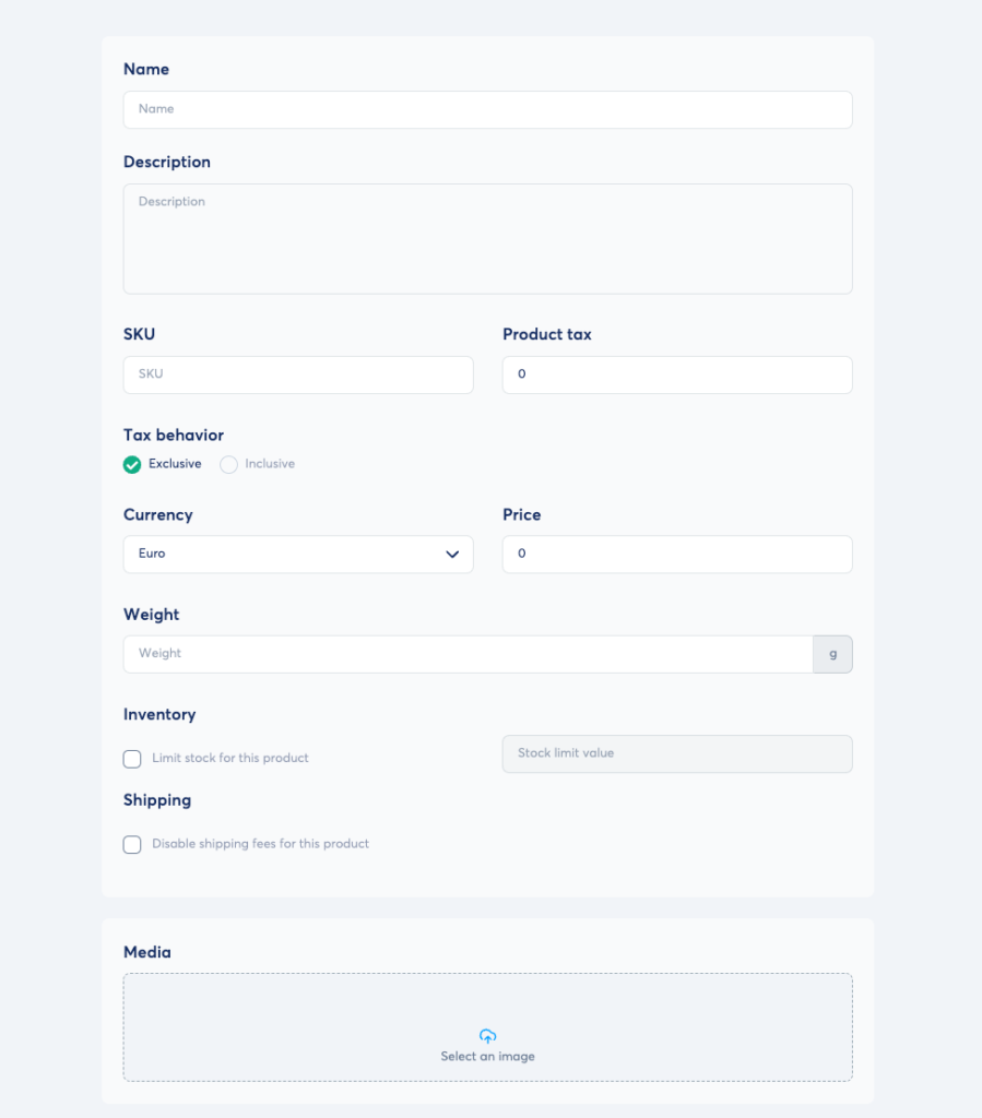 adding physical products in systeme