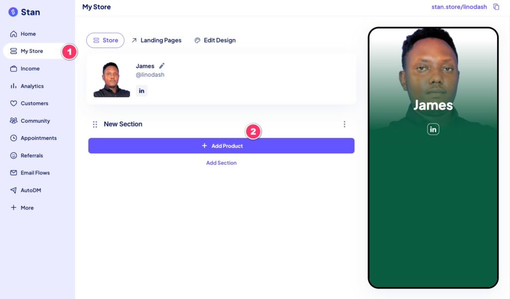 stan store product creation workflow