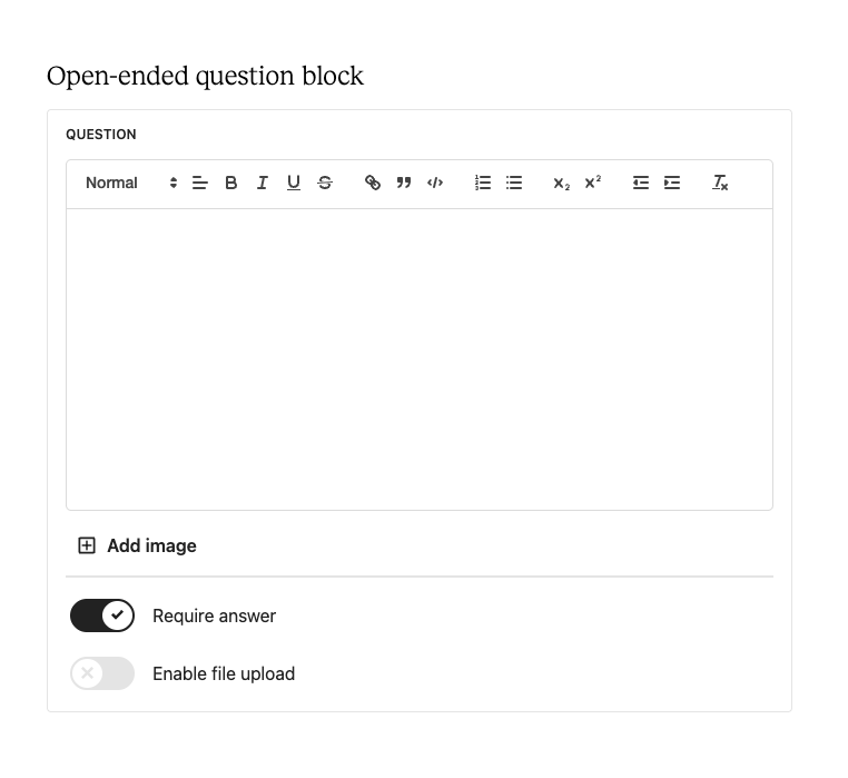 Teachable quiz builder