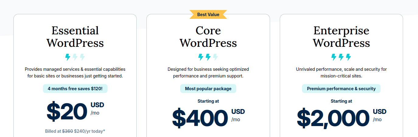 WP Engine Pricing