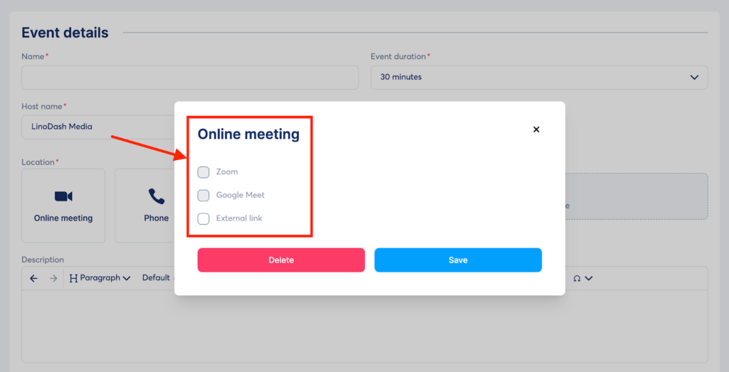 Zoom and Google Meet intergration in Systeme io events