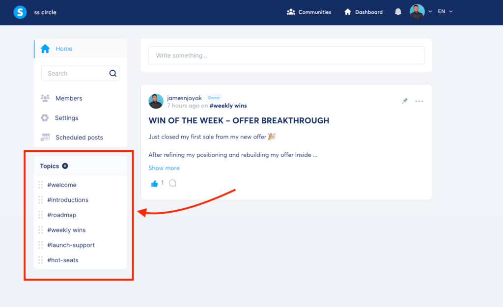 Systeme community platform