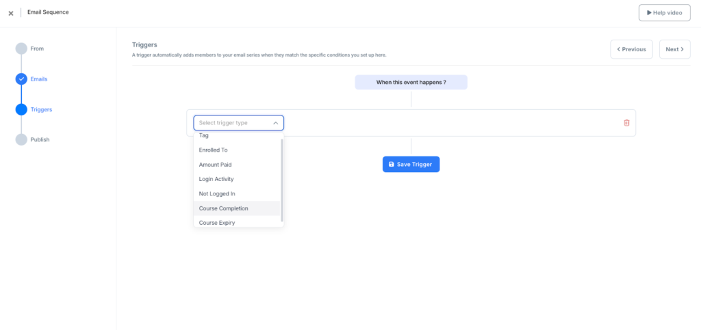 email sequence builder