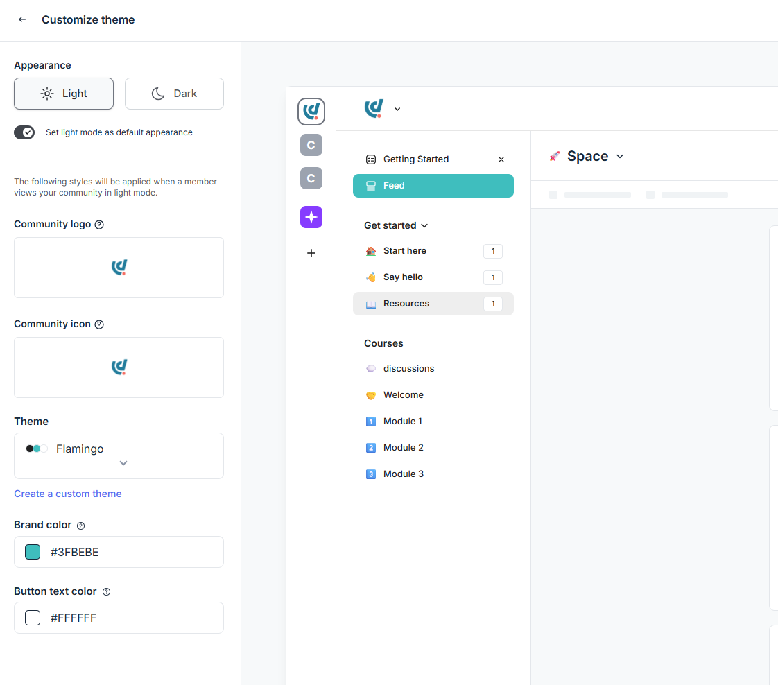Circle's branding options