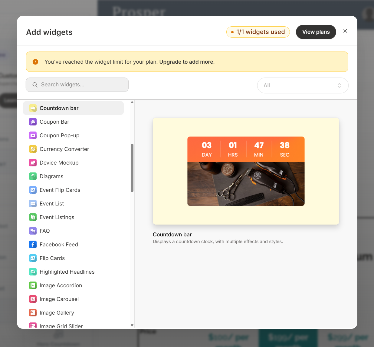 Kajabi's custom widgets