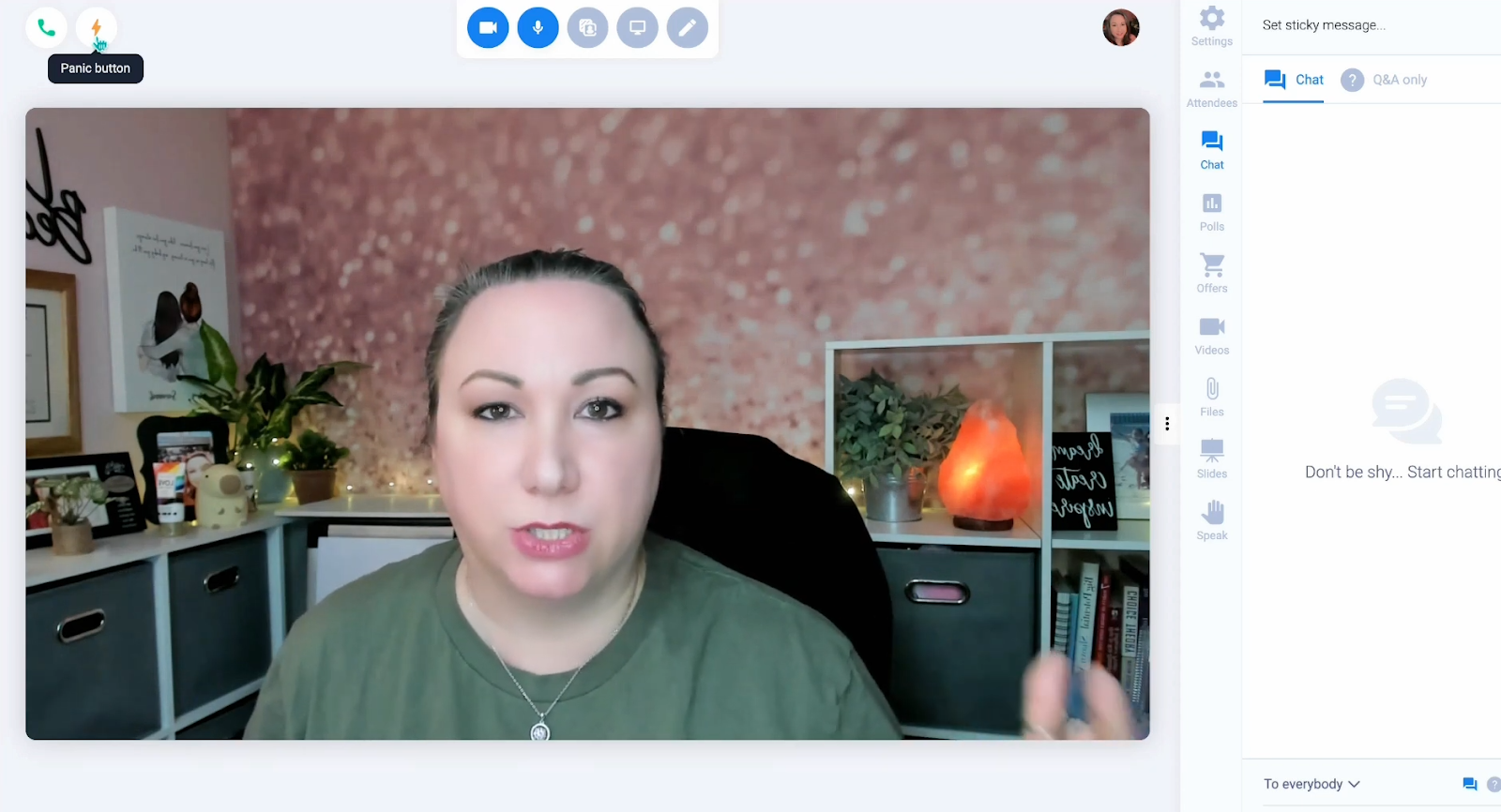 Kartra's livestreaming tool