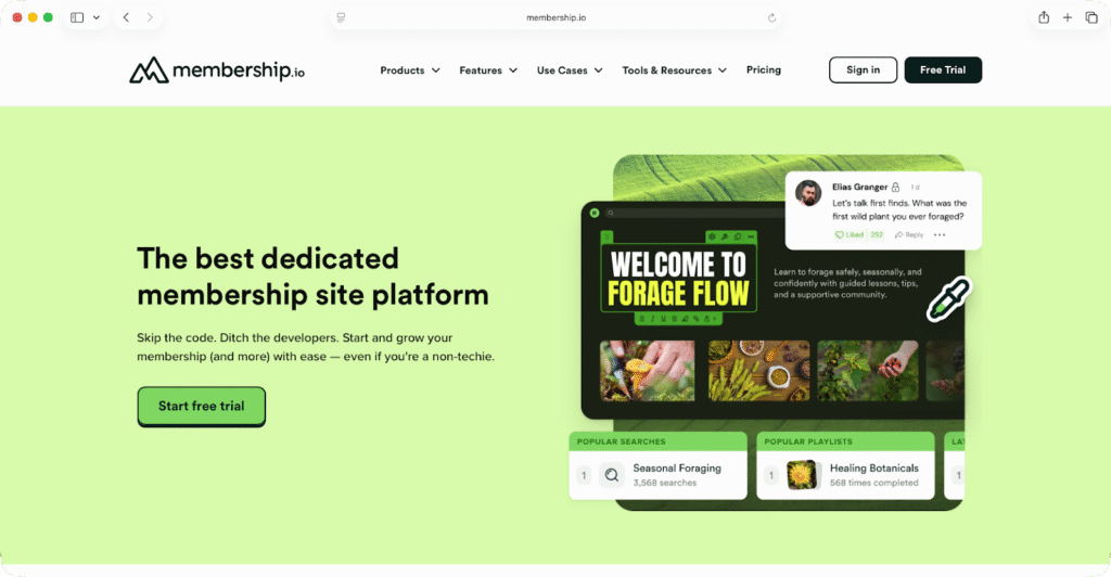 Membership.io website