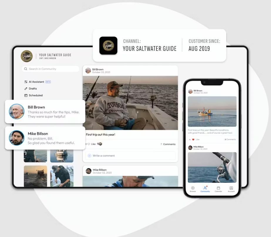 branded apps built with uscreen