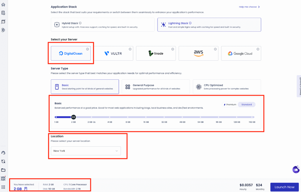 test server i installed in cloudways