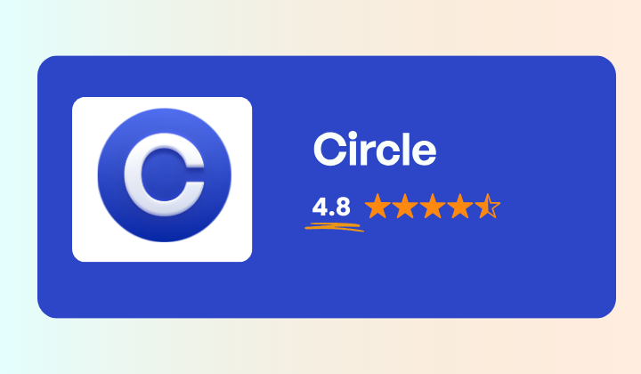 Circle's rating, 4.8