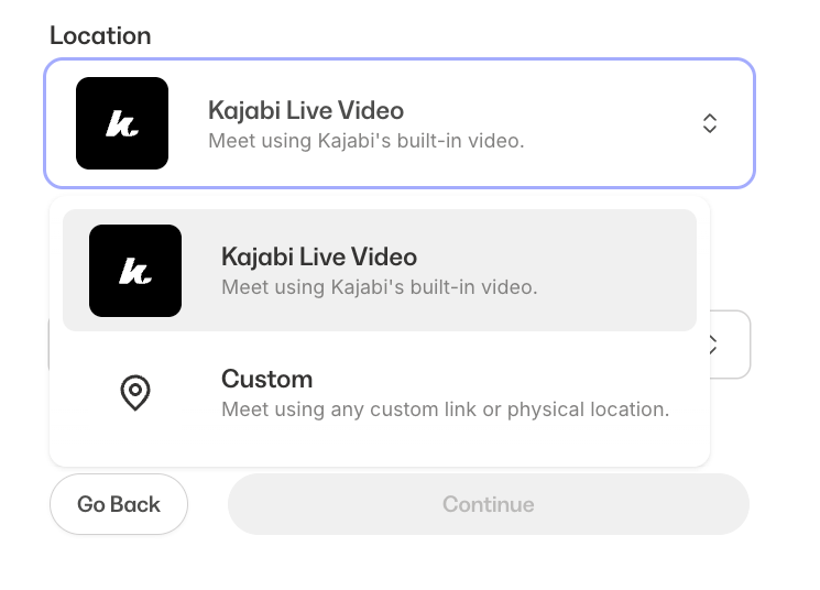 Kajabi native live video