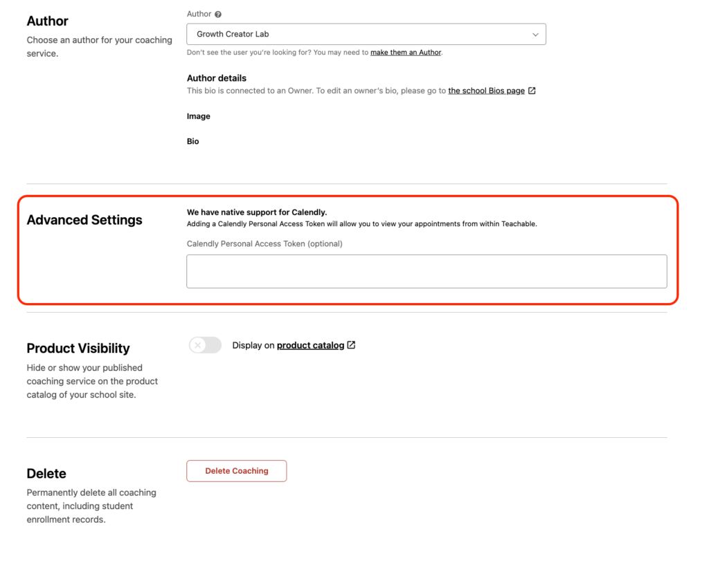 Teachable Calendly integration.