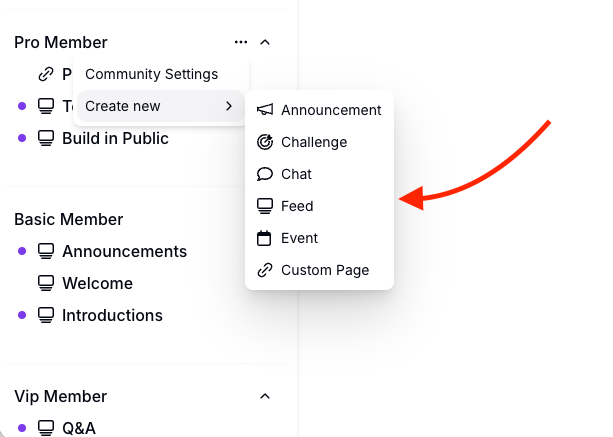 Kajabi community access group and engagement elements.