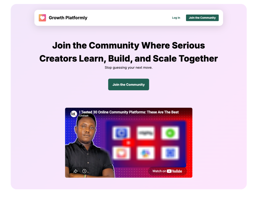 Previewing a page build using signup link in heartbeat